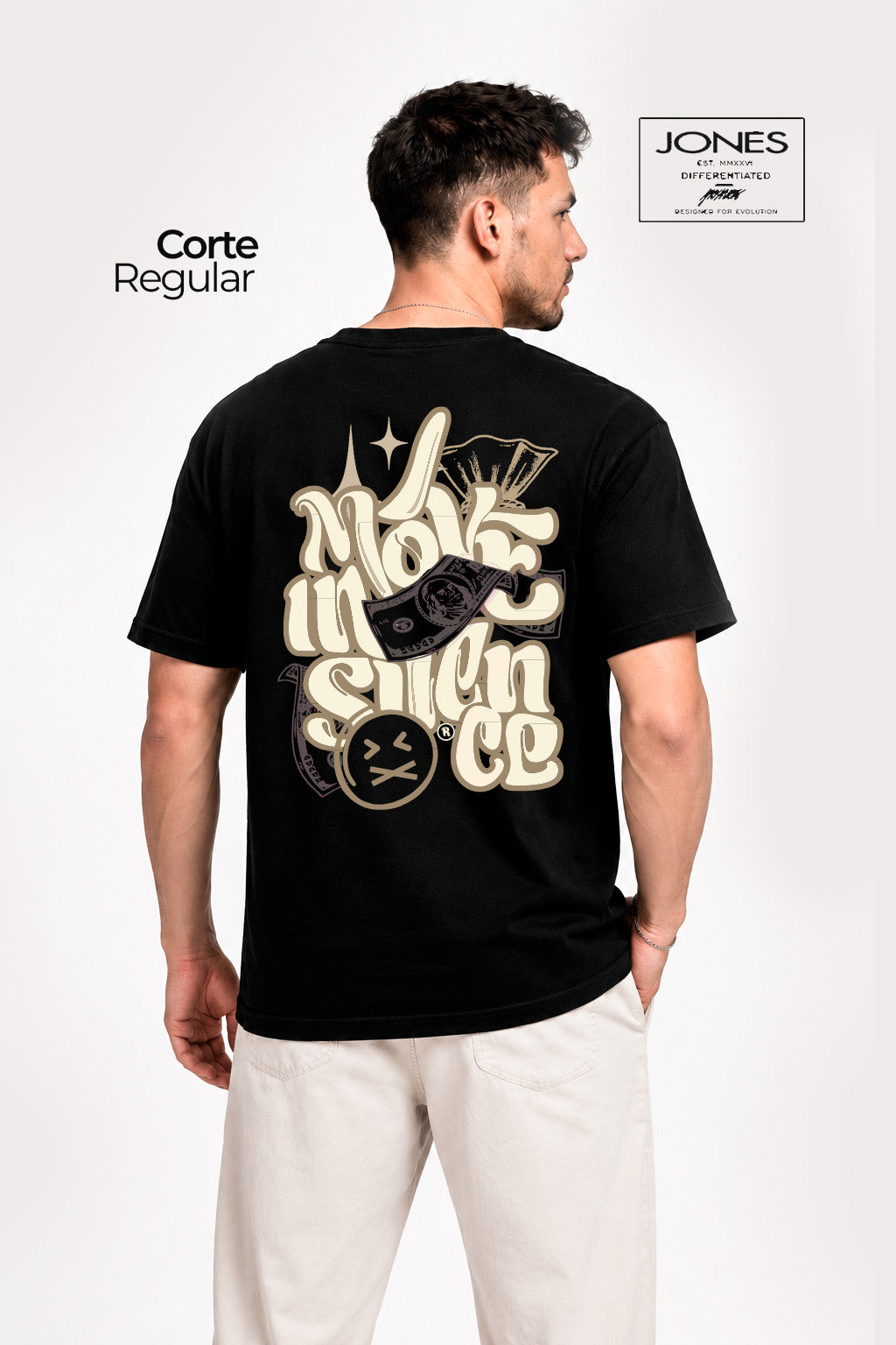 Camiseta Preta I Move In Silence