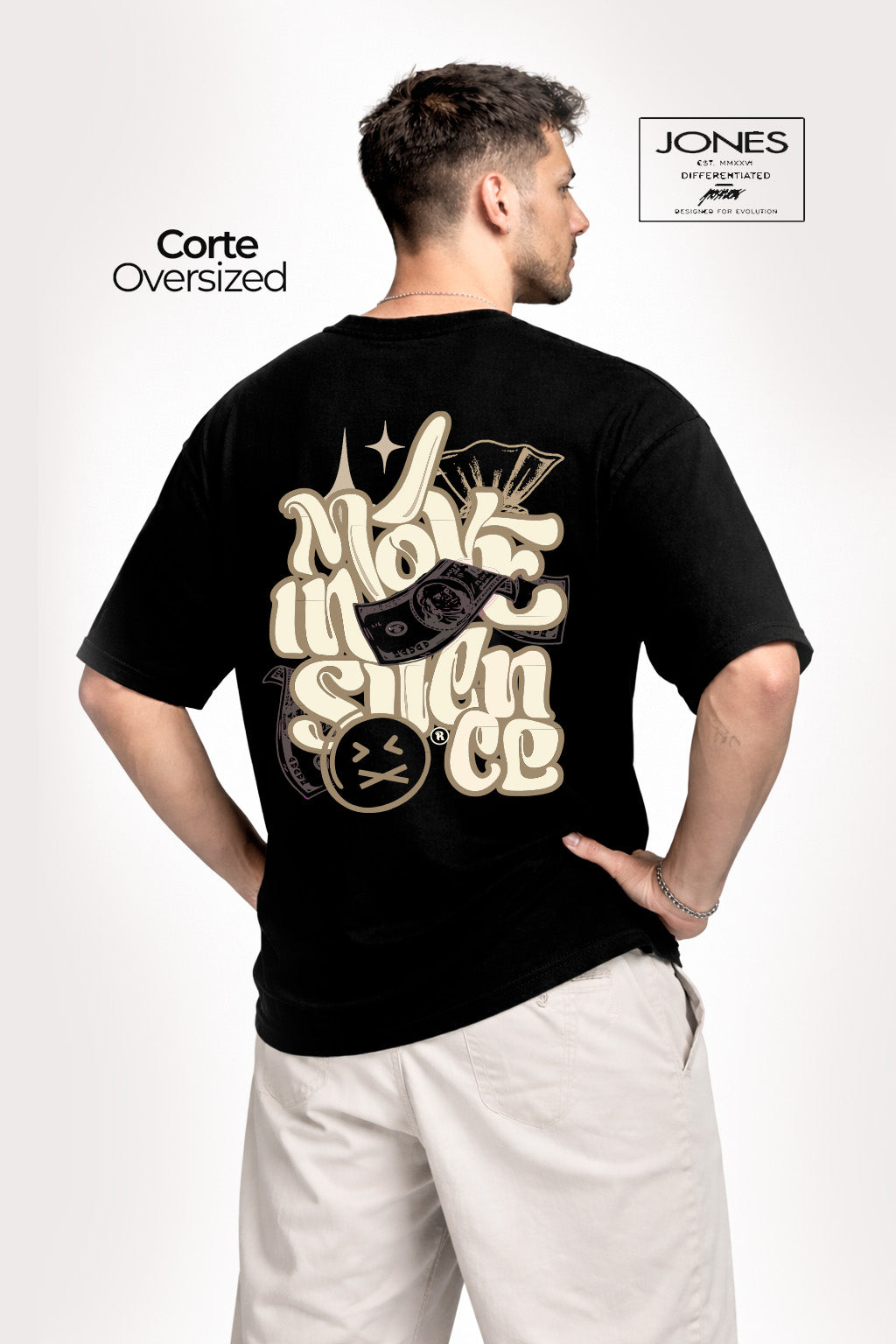 Camiseta Preta I Move In Silence