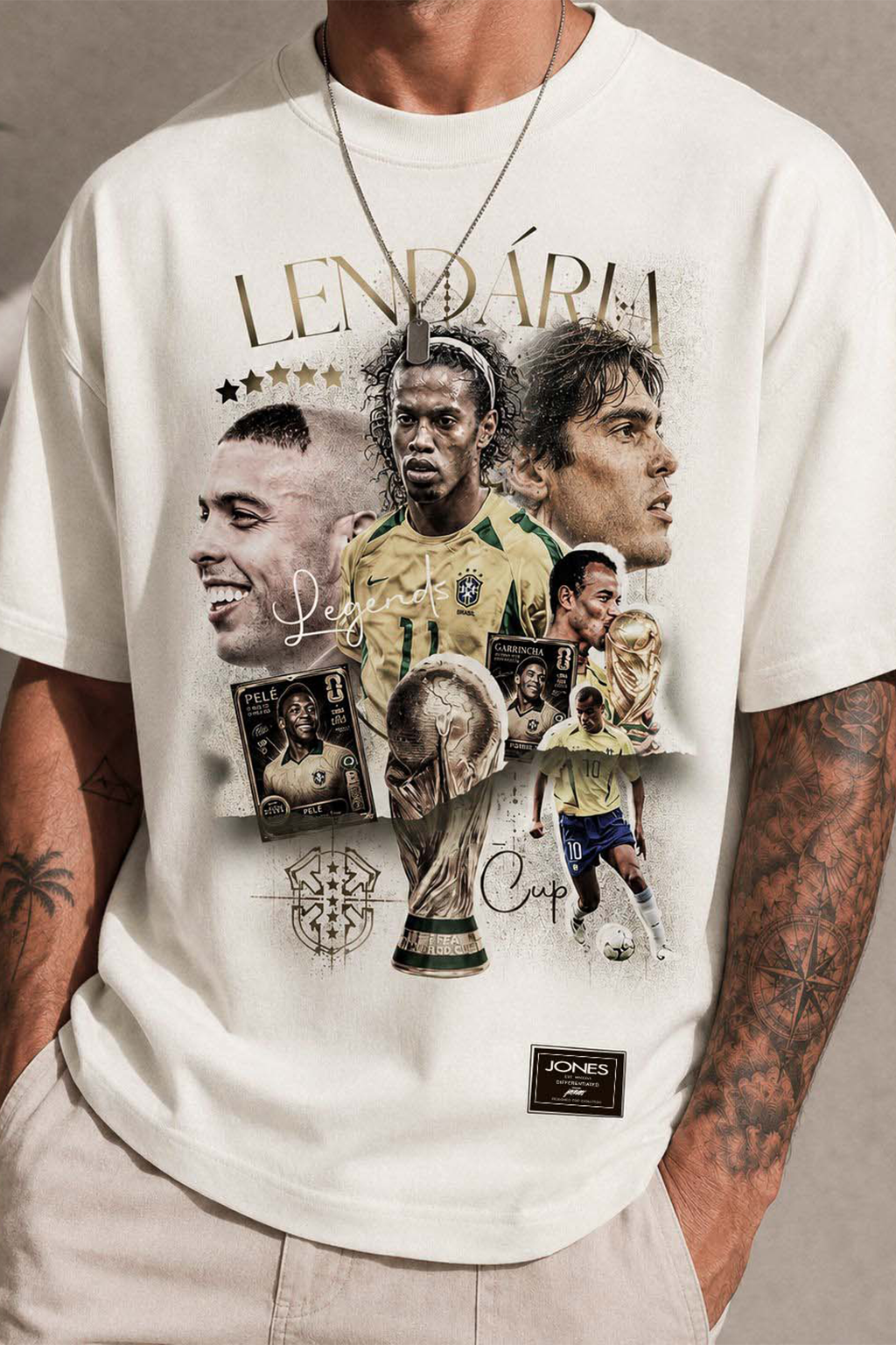 Camiseta Oversized Lendária Cup Brazil